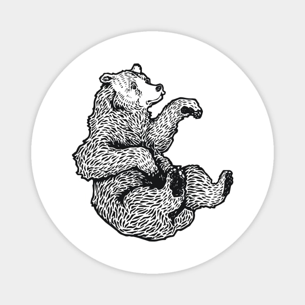 A Levity of Animals: Grin and Bear It Magnet by calebfaires